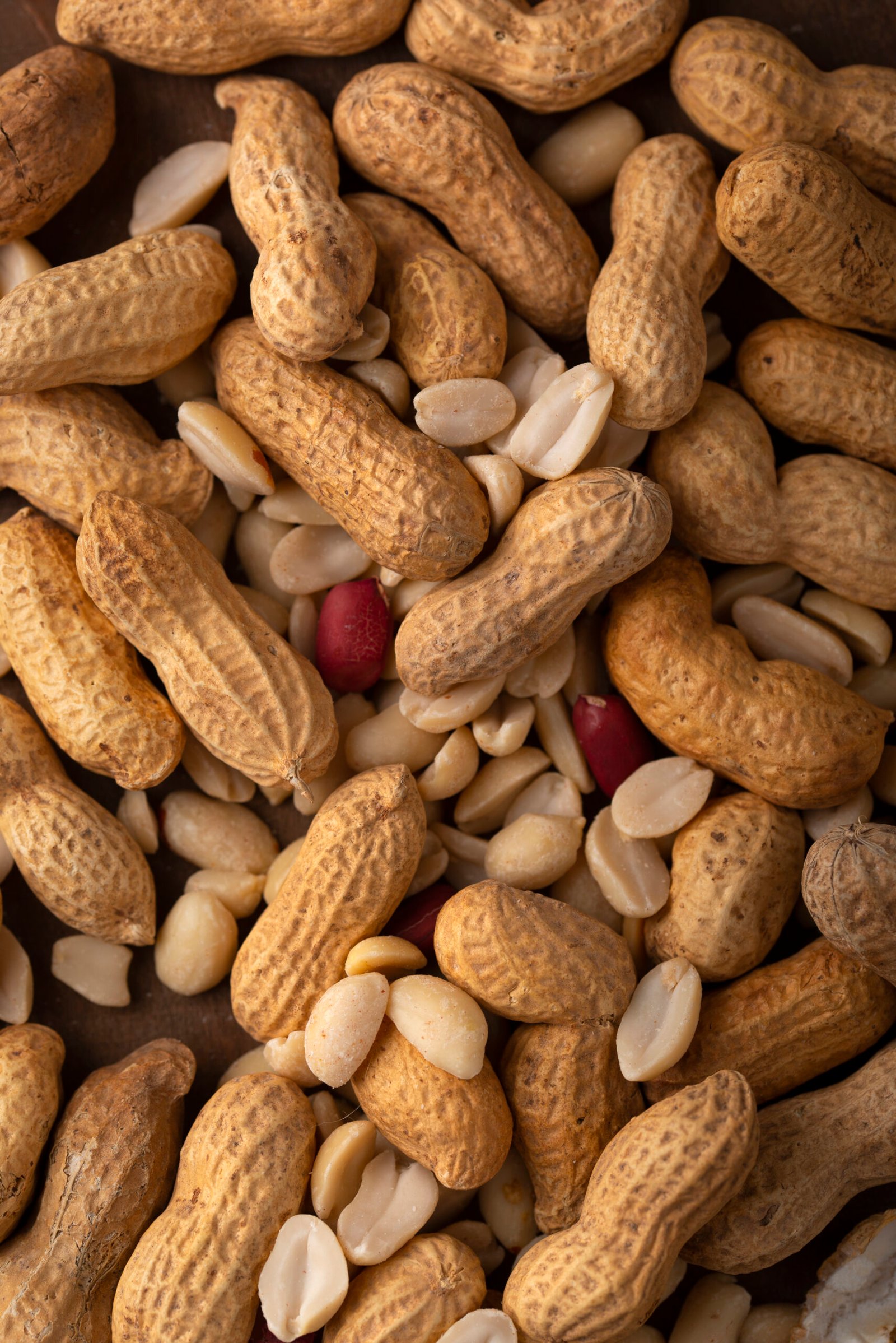 top view peanuts arrangement